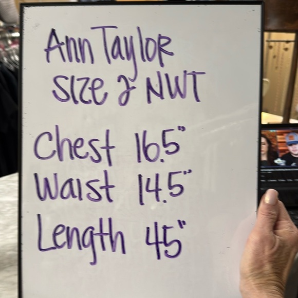 Ann Taylor NWT Ivory Floral Print Silky Mini Dress Size 2 - Picture 15 of 15